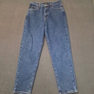 PrettyLittleThing Womens High Waisted Mom Jeans Blue Medium Wash Denim Size US 8